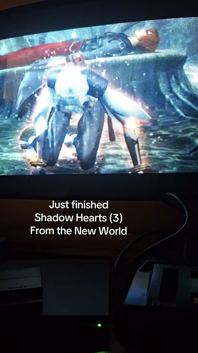 Shadow Hearts (3) From the New World finished! Great jrpg.

Not as amazing as the other ones in the series, but it's still a solid 8 out of 10 I'd say. The others are just so damn good also.

This series started off with Koudelka, where they combined (survival) horror with jrpg in style and gameplay. Shadow Hearts games slowly let go of the horror and creepy atmosphere unfortunately.

#ps2 #shadowhearts #videogames #rpg