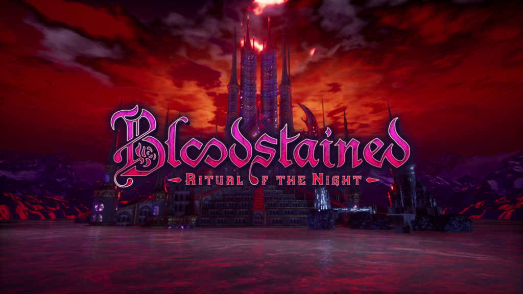 Bloodstained Ritual of the Night game screenshot van titel. Digitalisering van games