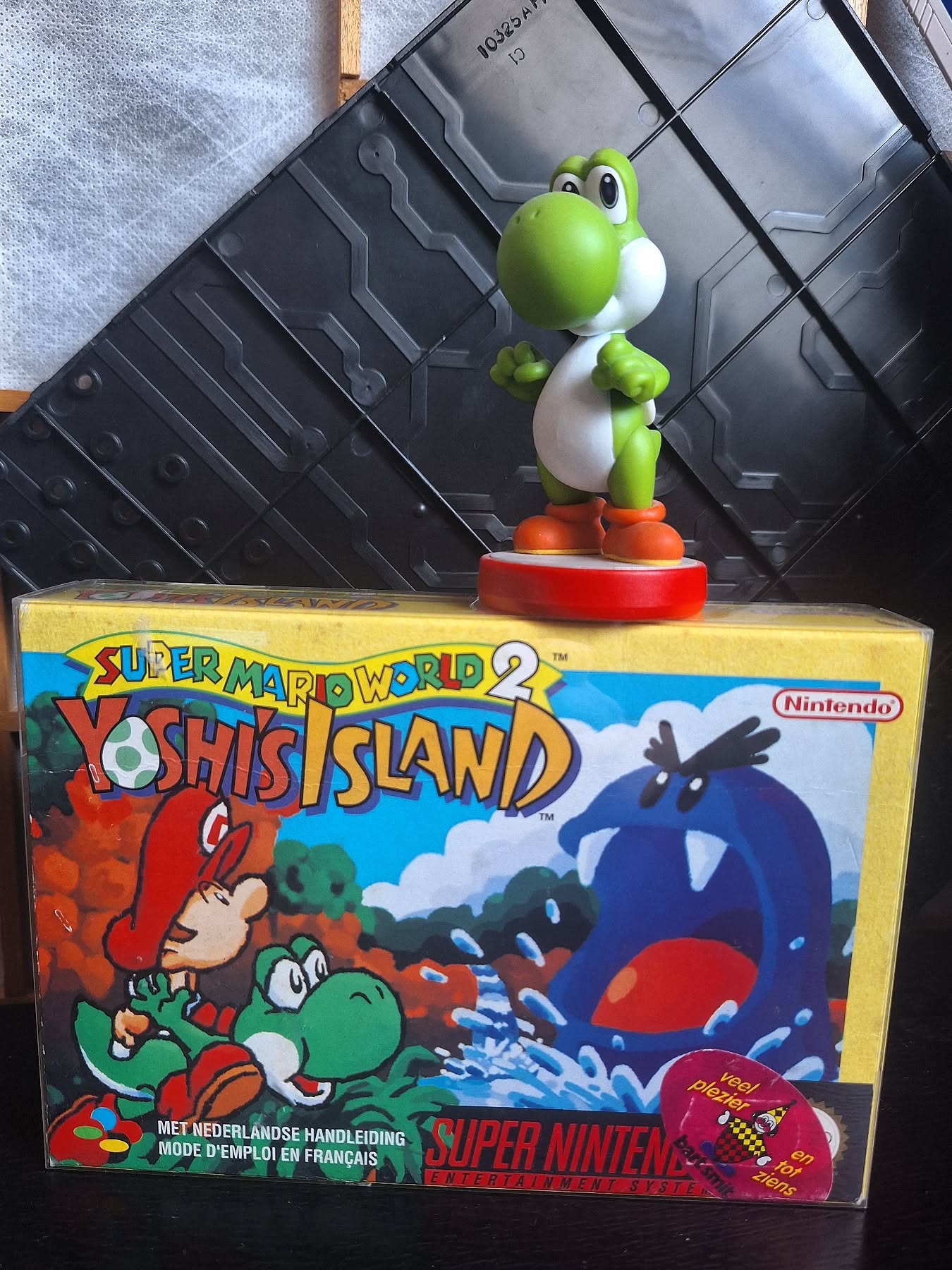 Yoshi's Island for the Y. Love this game. It's also the first snes game I bought with my own money after getting the console for my 15th birthday packed with Killer Instinct. 

I'm probably the only one that picked this game, or any Yoshi game, without a doubt!

For #rcea2z by @retrocollectiveeurope

#snes #yoshi #nintendo