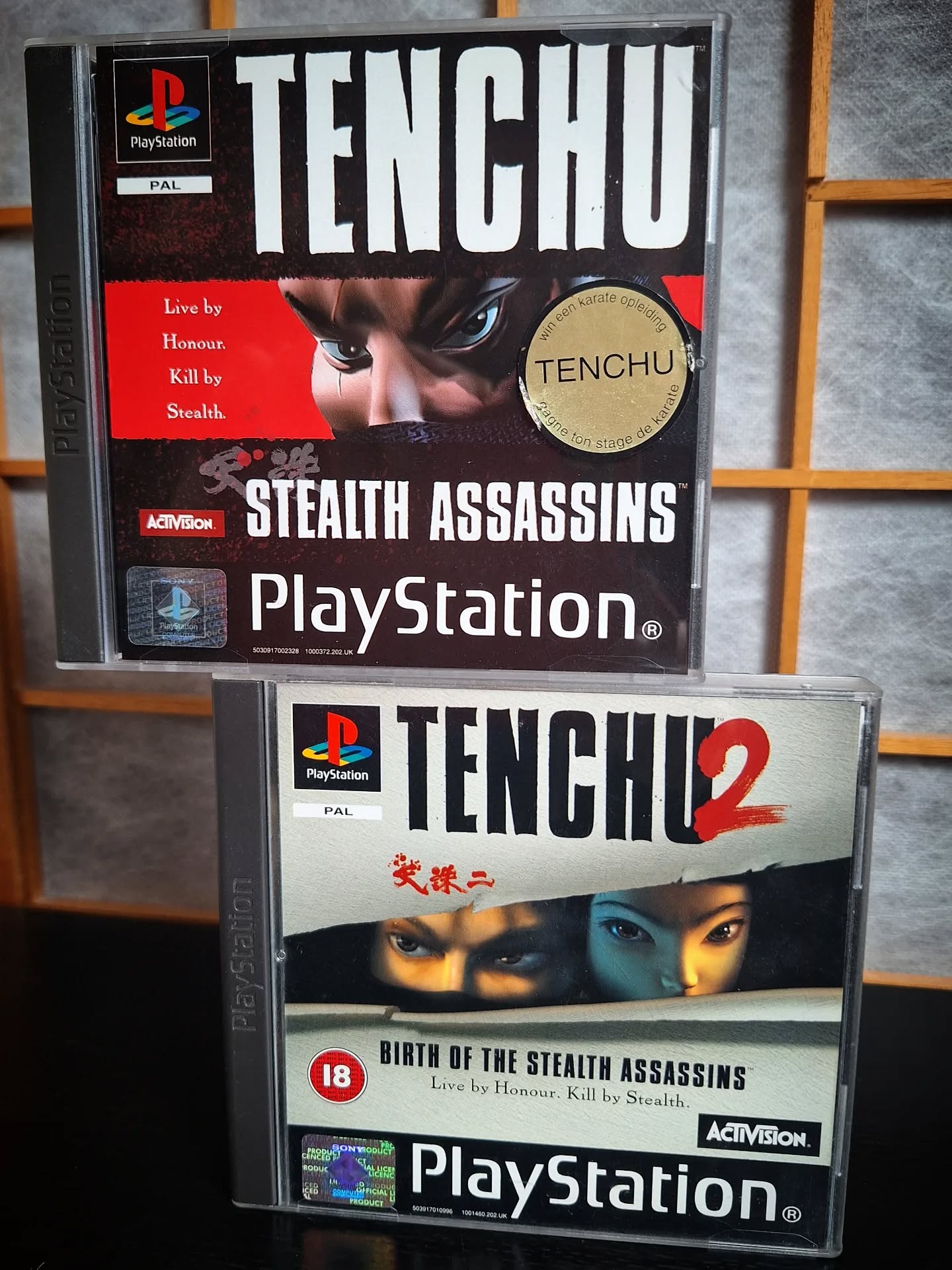 Tenchu for T! Love this series, especially the first three games. Now with Yakoh announced, which is going to heavily focus on multiplayer, is very cool, but I prefer this single player with a gripping story. 

These first two play "clunky" and look old, but still, I could play them every day. I love the atmosphere and methodical perfection with which you are able to stealthily play through a level. That's a rare thing, still today.

For #rcea2z by @retrocollectiveeurope

#tenchu #playstation #ps1