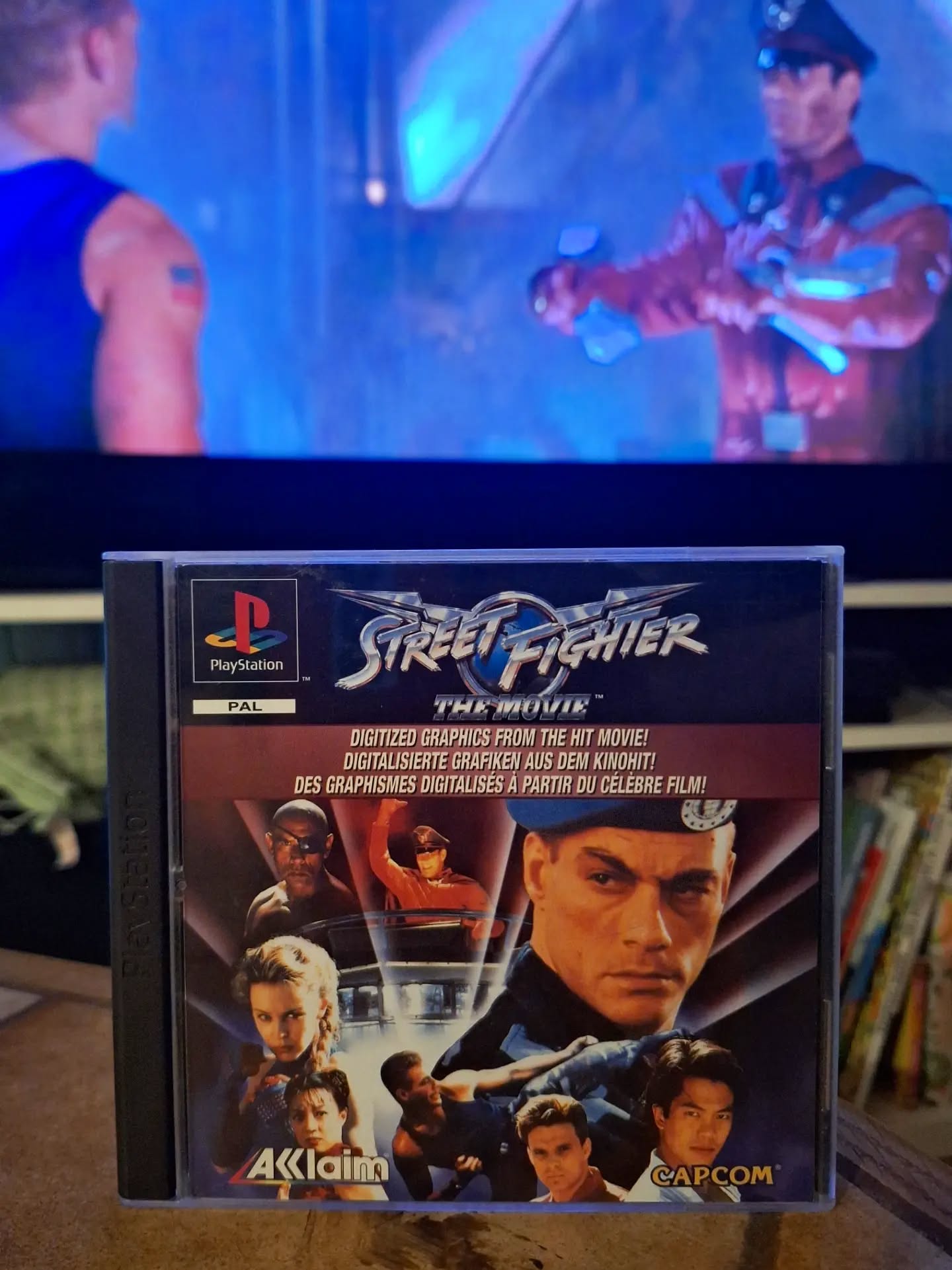 Day 6: Street Fighter The Movie: The Game with Street Fighter The Movie.

I'm glad to live in a reality where weird nonsensical stuff like this exists. They even mocapped all actors for this game. The game's kinda bad, but enormously entertaining, just like the movie it's based on. 

I have always found the movie much fun, went to see it in theatres with friends, and we all were big SF fans. It's stupid but it has a certain ridiculous charm. The cast is stellar. Biggest standouts for me are JCVD (especially back then), Raul Julia (charisma and acting chops overdose) and Ming Na-Wen. And "that dude from Blood In, Blood Out" as we always said haha.

Team C: @jashretro and @memorycardvault 

For #RCEWorldCup2026 by @retrocollectiveeurope

#streetfighter #playstation #ps1 #retrogames
