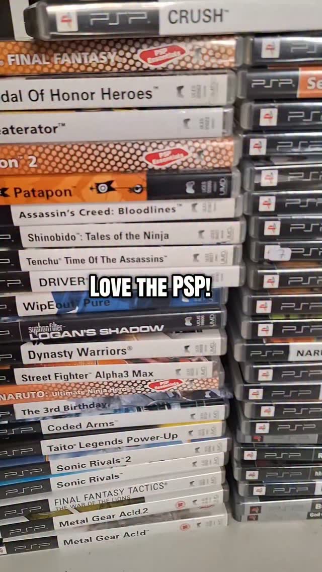 Love the PSP! My current top 10 favourite games... Some titles will change every other week though.

#psp #videogames #retrogaming #playstation