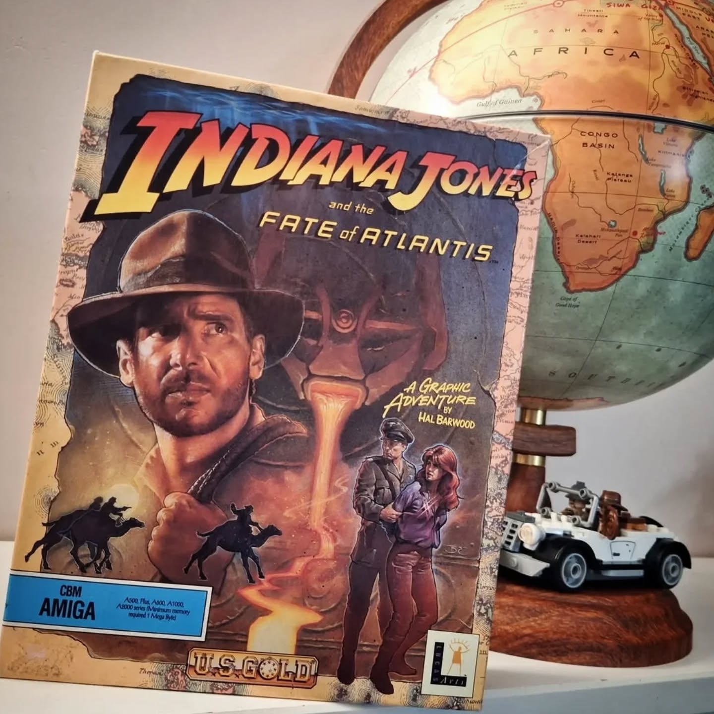 One of my favourite games of all time! 

About a year ago I managed to obtain this big box version of Indiana Jones and the Fate of Atlantis. As these have become cray cray expensive, I never though I'd ever own one. It's also in an absolute great condition. 

Currently I'm playing the Assassin's Creed Odyssey DLC "The Fate of Atlantis", which of course constantly reminds me of this Indy game.

#indianajones #videogames #pointandclick #gamecollecting #adventuregame