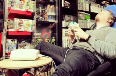 retrogamepapa relaxing game moment
