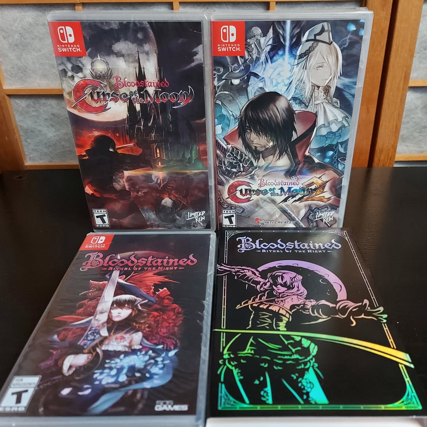 Bloodstained is a nice series. Curse of the Moon 8-bit games are absolutely amazing. Ritual of the Night is good too but I do think it's bloated with way too much item management. 

It is slightly ironic though that I like the bonus spinoff Curse of the Moon games more than the main game itself.

#games #videogames #retrogamepapa #retrogaming #retrogames #gamecollection #gamecollector #switch #igarashi #bloodstained #curseofthemoon #limitedrun