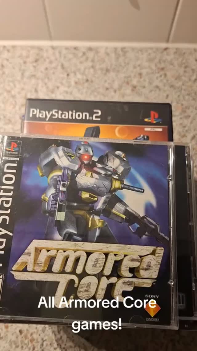 All Armored Core games! I know some games also got released on psp etc but this is basically all the unique titles FromSoftware made and released.

#retrogaming #armoredcore #fromsoftware #videogames #playstation