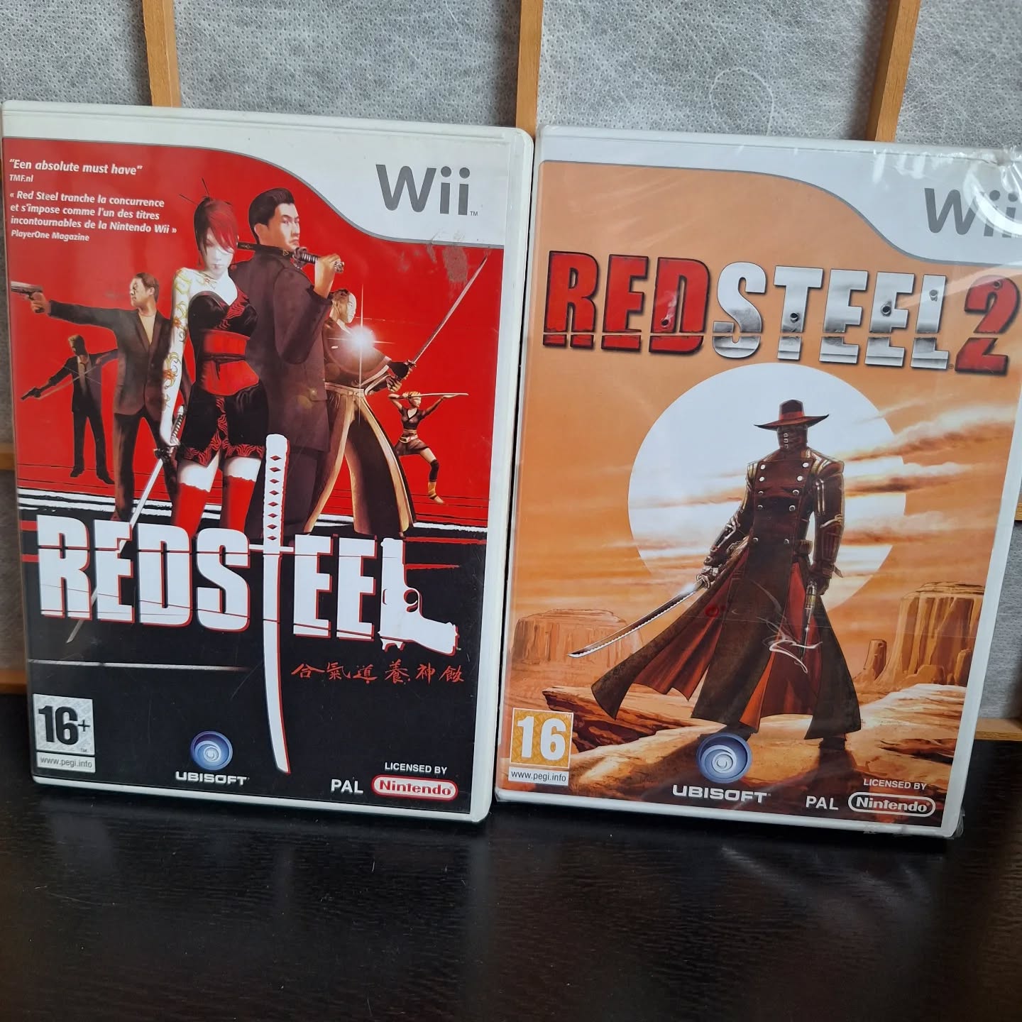 Red Steel for the R! I still need to properly play these. Red Steel 2 is still in its seal even, lol.

I do think I'll have fun with these. It's been so long since I've tried the first, I have no idea anymore how they play. Maybe this year!

For #rcea2z by @retrocollectiveeurope

#wii #ubisoft