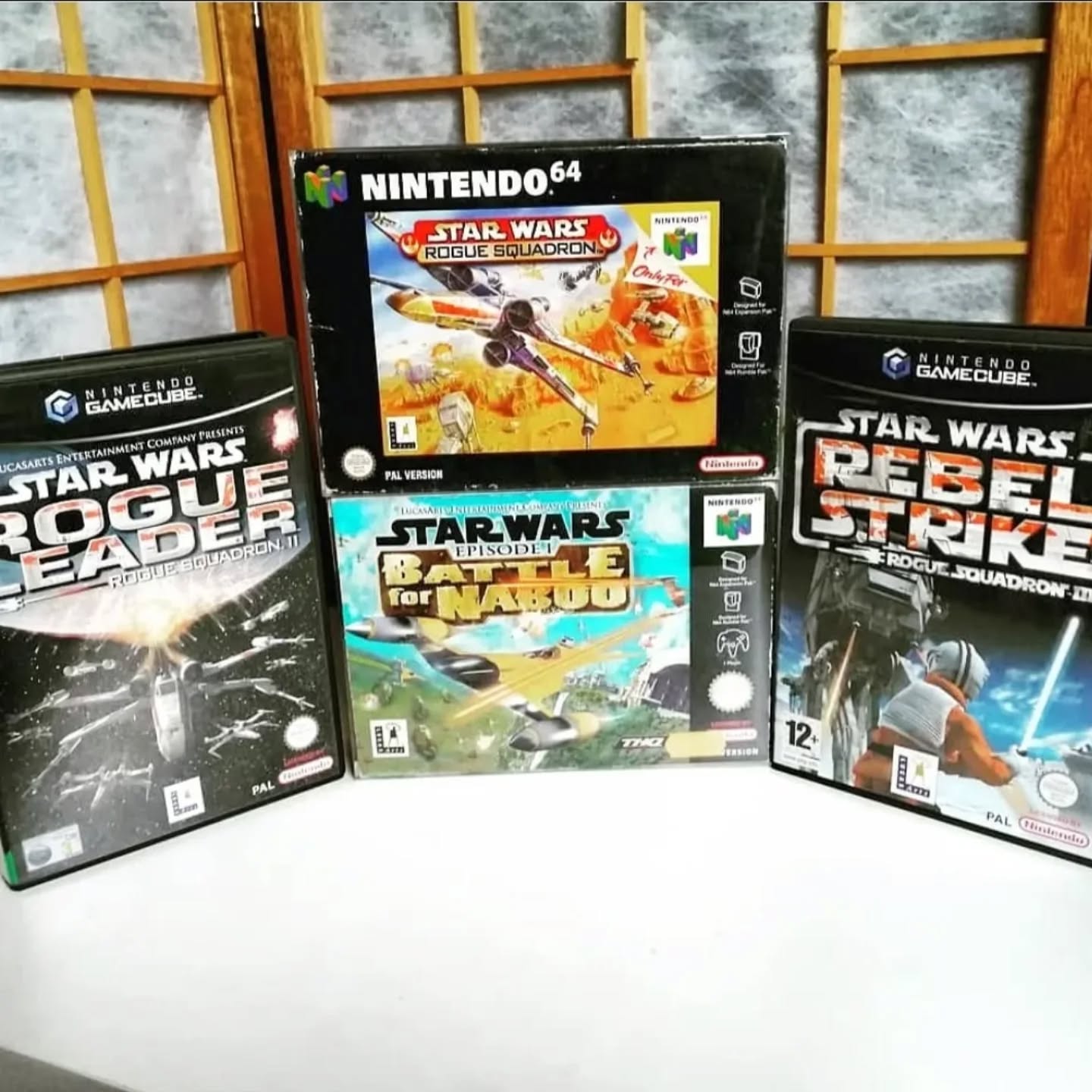 Slowly getting into a Star Wars mood again, and planning on playing Rogue Leader. Probably also will finally start with Jedi Survivor. 

Couple years ago I finished Rogue Squadron for the first time, it's time to do the same with its sequel.

#games #videogames #retrogamepapa #retrogaming #retrogames #gamecollection #gamecollector #starwars #roguesquadron #n64 #gamecube #lucasarts #xwing
