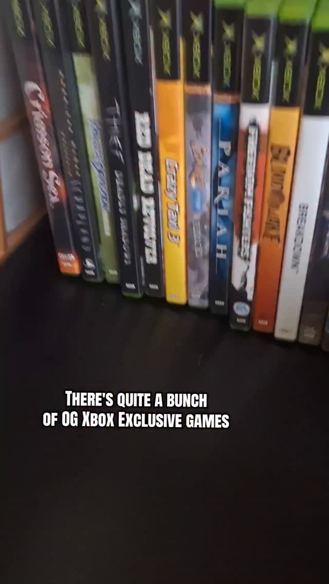 Some OG Xbox Exclusive titles!

It's still a system I should spend more time with. Currently I haven't got one hooked up, because I need a different cable. Should do something about that!

#videogames #xbox #retrogames #retrogaming