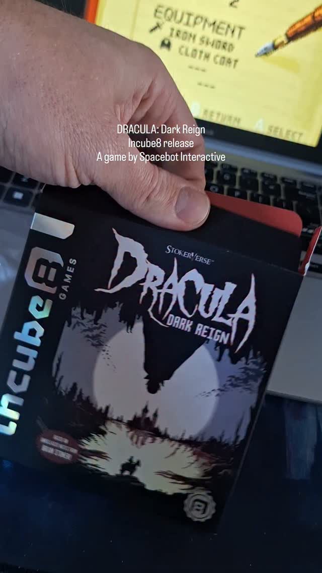 Dracula: Dark Reign. New Castlevania type game published by @incube8games and made by @spacebot_interactive

It is such a cool thing, a new Game Boy Color game. Plays like a charm, and it also oozes charm. Love it, of course, as a big Castlevania fan.

More news on this soon. Check out Afterplay, affiliate link will be on my profile soon!

#gameboy #retrogaming #dracula #castlevania